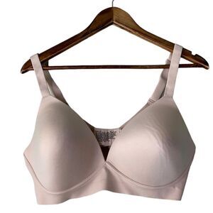 Bali Comfort Revolution Soft Touch Perfect T-Shirt Bra Womens Sz XL Blush Pink